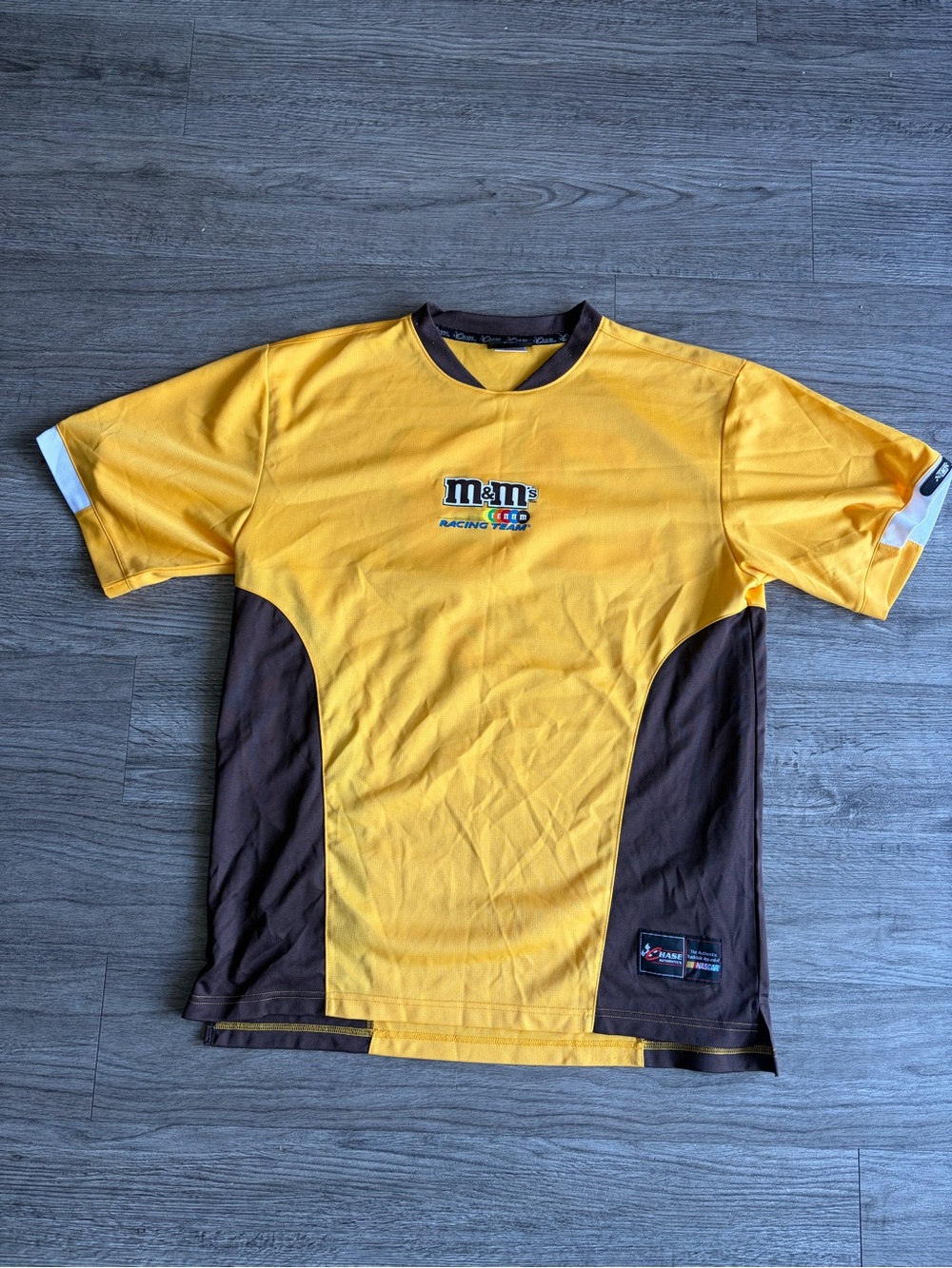 M&M's Racing Team Men’s Yellow & Brown Short Sleeve jersey/Shirt